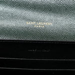 Grain De Poudre Monogram Cassandra Chain Wallet Dark Green
