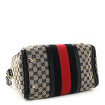 Monogram Selleria Calfskin Vintage Web Medium Boston Beige Blue
