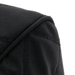 Nylon Tessuto Impuntu Quilted Shoulder Bag Black