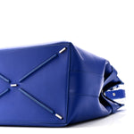 Calfskin Calfskin XL Gancini Buckles Tote Bag Blue