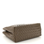 Nappa Intrecciato Medium Andiamo Shoulder Bag Taupe Grey