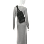 Damier Graphite Avenue Sling Bag Onyx Silver
