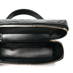 Caviar Quilted Top Handle Slim Vanity With Chain Black