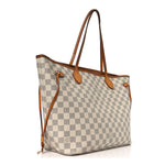 Damier Azur Neo Neverfull MM Rose Ballerine