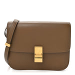 Box Calfskin Medium Classic Box Flap Bag  Camel