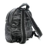 Nylon Embossed Small Doudoune Backpack Grey