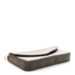 Monogram Pochette Felicie Chain Wallet Fuchsia
