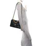Goatskin Quilted Large Chanel 19 Flap Black
