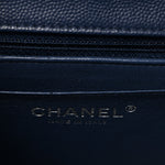 Caviar Quilted Mini Square Flap Navy