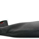 Calfskin Emblem Shoulder Bag Black