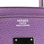 Taurillon Clemence Birkin 30 Ultraviolet