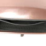 Iridescent Glazed Calfskin Medium Boy Flap Light Pink