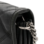 Lambskin Quilted Small Becky Chain Bag Black