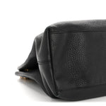 Pebbled Calfskin Medium Soho Chain Shoulder Bag Black