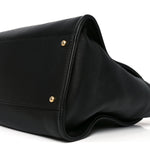 Calfskin Medium Deauville Tote Black Multicolor