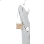 Grain De Poudre Monogram Cassandra Chain Wallet Dark Beige