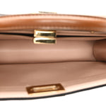 Vitello King Luxor Shiny Nappa Medium Peekaboo I SEE U East West Satchel Brandy Light Rose