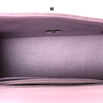 Lambskin Quilted Mini Square Flap Purple