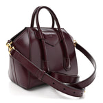 Box Calfskin Mini Lock Antigona Oxblood Red