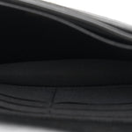 Lambskin Quilted Trendy CC Wallet On Chain WOC Black