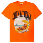 Chinatown Smiley Beach Bear T-Shirt - Orange