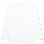 Black Emblem L/S T-Shirt - White