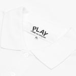 Black Emblem Polo Shirt - White