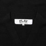 Double Heart Cardigan - Black