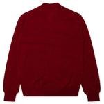 Double Heart Cardigan - Burgundy
