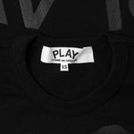 Double Hearts T-Shirt - Black/Black