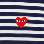 Emblem Striped L/S T-Shirt - Navy/White