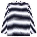 Emblem Striped L/S T-Shirt - Navy/White