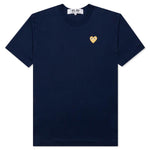 Gold Heart T-Shirt - Navy