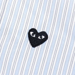 Kid's L/S Striped Shirt - White/Light Blue