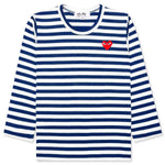 Kid's Striped L/S T-Shirt - Blue/White