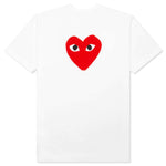Red Emblem No Eyes T-Shirt - White
