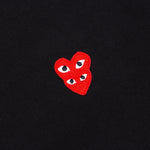 Stacked Heart Hooded Sweatshirt - Black