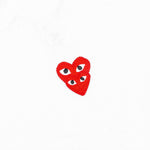 Stacked Heart L/S T-Shirt - White