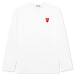 Stacked Heart L/S T-Shirt - White