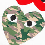 Women's Camouflage Mirror Heart T-Shirt - White