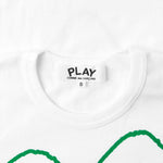 Women's Green Emblem Outline T-Shirt - White