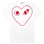 Women's Red Emblem Heart Sketch Tee - White