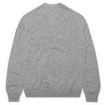 Woven V-Neck Cardigan - Light Grey