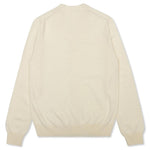 Woven V-Neck Cardigan - Natural