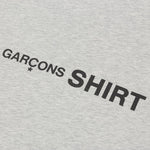 Comme Des Garcons SHIRT Front Logo S/S Tee - Grey