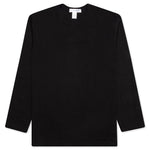 Comme Des Garcons SHIRT Rear Logo L/S Tee - Black