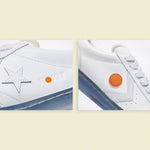 Converse x Rokit Pro Leather Ox "Orange Pop" - White/Optical White