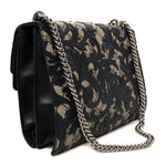 GG Supreme Monogram Arabesque Medium Dionysus Shoulder Bag Black