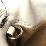 Calfskin Nano Flamenco Knot Clutch Soft White