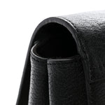 Small Classic Grain Calfskin Medium Lily Black